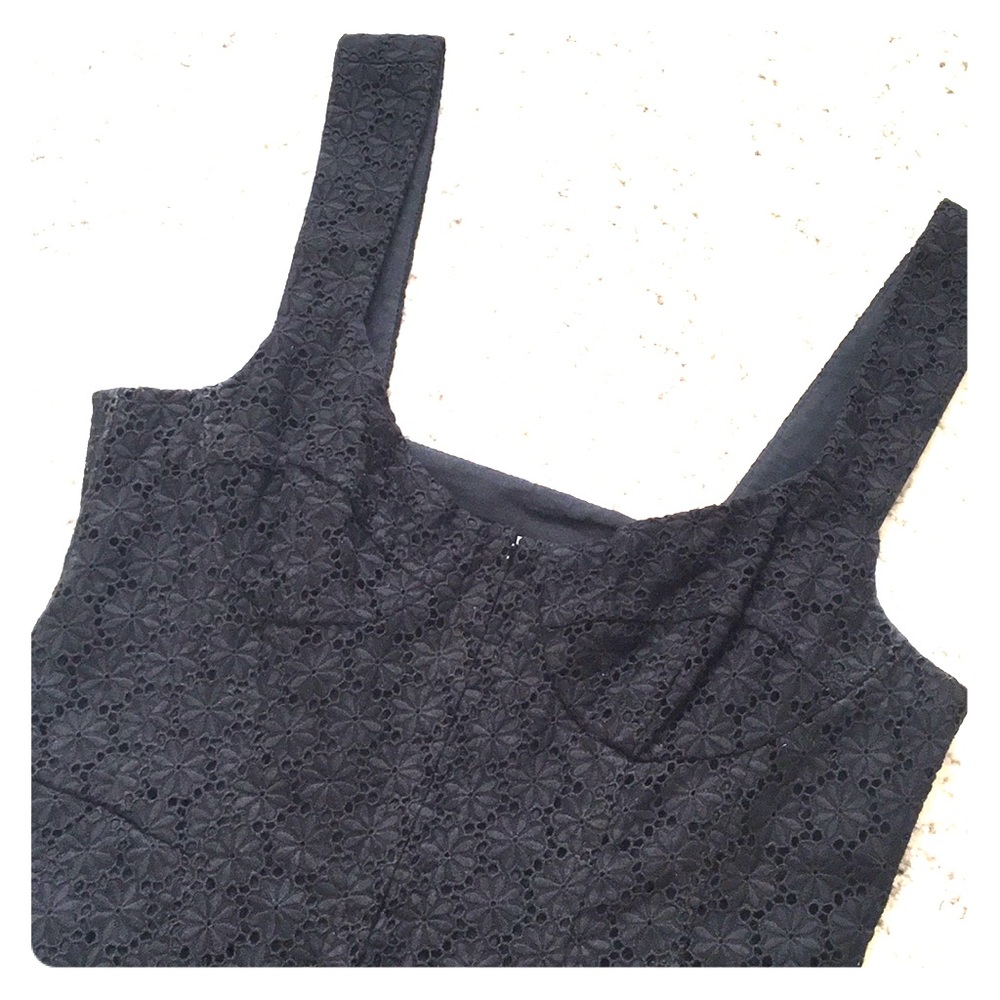 Nanette Lepore corset top eyelet dress